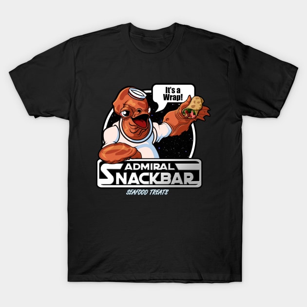 Admiral Snackbar T-Shirt by RandomTask